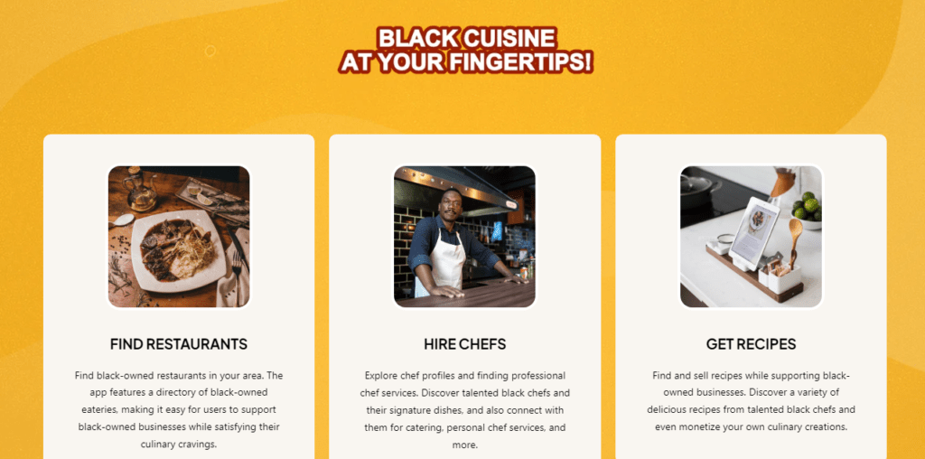 Black Foodie Finder app
